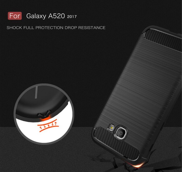 Защитный чехол UniCase Carbon для Samsung Galaxy A5 2017 (A520) - Red: фото 8 из 11
