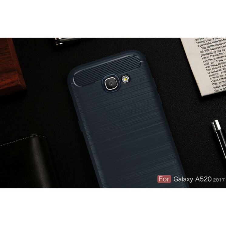 Захисний чохол UniCase Carbon для Samsung Galaxy A5 2017 (A520) - Dark Blue: фото 2 з 11