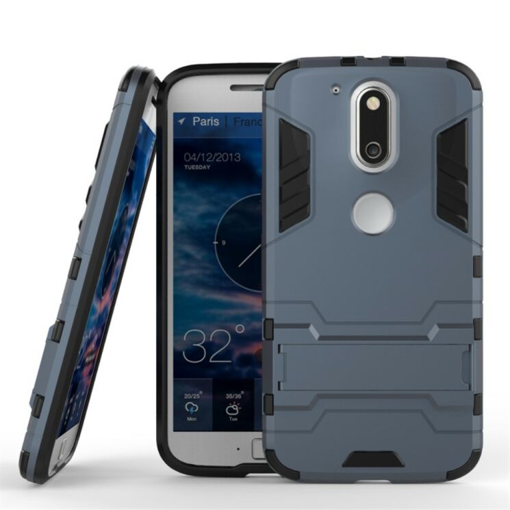 Защитный чехол UniCase Hybrid для Motorola Moto G4/G4 Plus - Dark Blue: фото 2 из 7