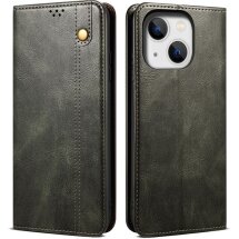 Захисний чохол UniCase Leather Wallet для Apple iPhone 15 Plus - Green: фото 1 з 9