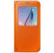 Чохол S View Cover для Samsung S6 (G920) EF-CG920PBEGWW - Orange (S6-2410O). Фото 1 з 3