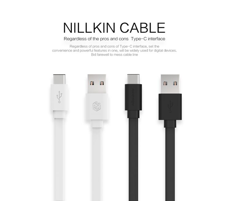 Дата-кабель NILLKIN Data Connect Type-C (120 см) - Black: фото 8 з 16