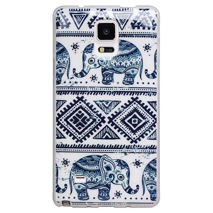 Силиконовая накладка Deexe Tribal Pattern для Samsung Galaxy Note 4 (N910) - Elephant Pattern: фото 1 з 4