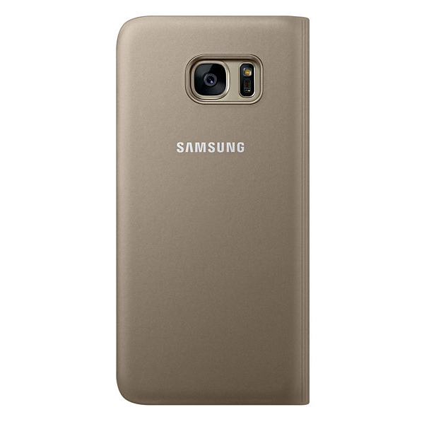 Чехол S View Cover для Samsung Galaxy S7 edge (G935) EF-CG935PFEGRU - Gold: фото 2 из 5