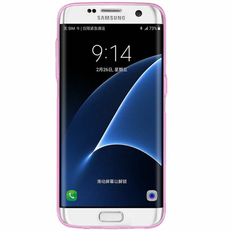 Силиконовая накладка NILLKIN Nature TPU для Samsung Galaxy S7 Edge (G935) - Pink: фото 2 из 16