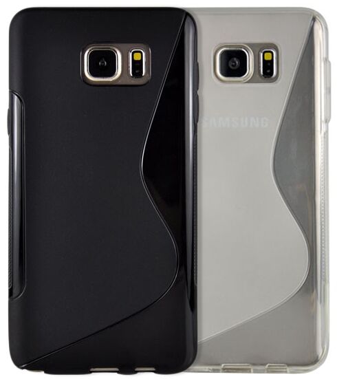 Силиконовая накладка Deexe S Line для Samsung Galaxy Note 5 (N920) - Black: фото 7 из 7