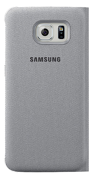 Чехол S View Cover (Textile) для Samsung S6 (G920) EF-CG920 - Silver: фото 2 из 7