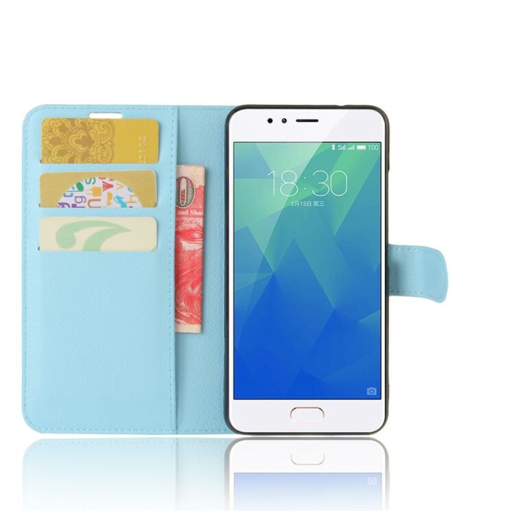 Чохол-книжка Deexe Wallet Style для Meizu M5s - Blue: фото 3 з 5
