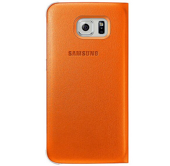Чехол S View Cover для Samsung S6 (G920) EF-CG920PBEGWW - Orange: фото 2 из 3