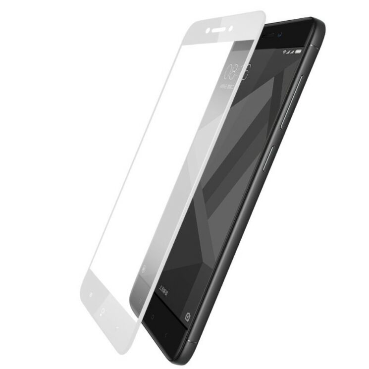 Защитное стекло MOCOLO 3D Silk Print для Xiaomi Redmi 4X - White: фото 1 из 7