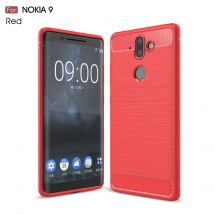Захисний чохол UniCase Carbon для Nokia 9 - Red: фото 1 з 10