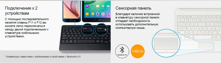 Чехол-клавиатура для Samsung Tab S2 9.7 (T810/815) EJ-FT810RWEGRU - White: фото 5 из 5