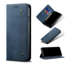 Чохол-нижка UniCase Jeans Wallet для Samsung Galaxy A12 (A125) / A12 Nacho (A127) / M12 (M127) - Blue: фото 1 з 10