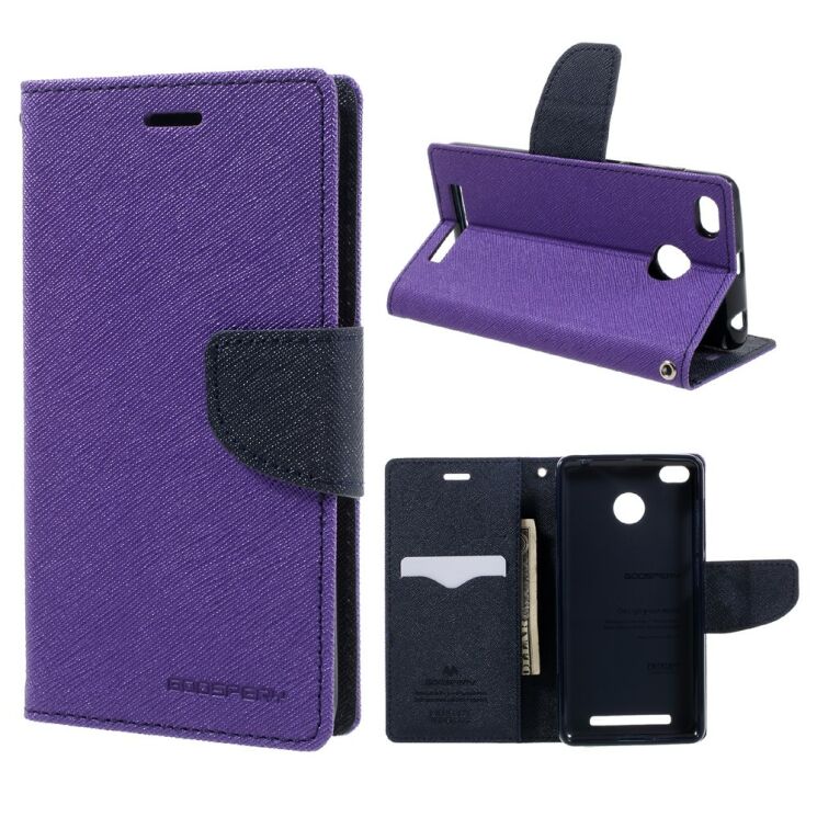 Чехол MERCURY Fancy Diary для Xiaomi Redmi 3 Pro / 3s - Violet: фото 1 из 9
