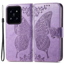 Чохол UniCase Butterfly Pattern для Xiaomi 14 - Light Purple: фото 1 з 5