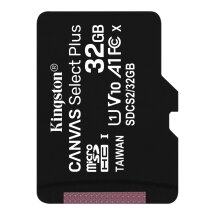 Картка пам`яті Kingston microSDHC 32GB Canvas Select Plus C10 UHS-I R100MB/s - Black: фото 1 з 2