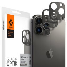 Комплект защитных стекол Spigen (SGP) Optik Lens Protector для Apple iPhone 13 Pro / 13 Pro Max - Graphite: фото 1 из 18