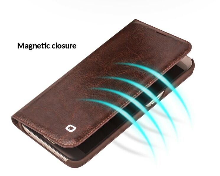 Кожаный чехол QIALINO Classic Case для Samsung Galaxy S7 (G930) - Black: фото 3 из 7