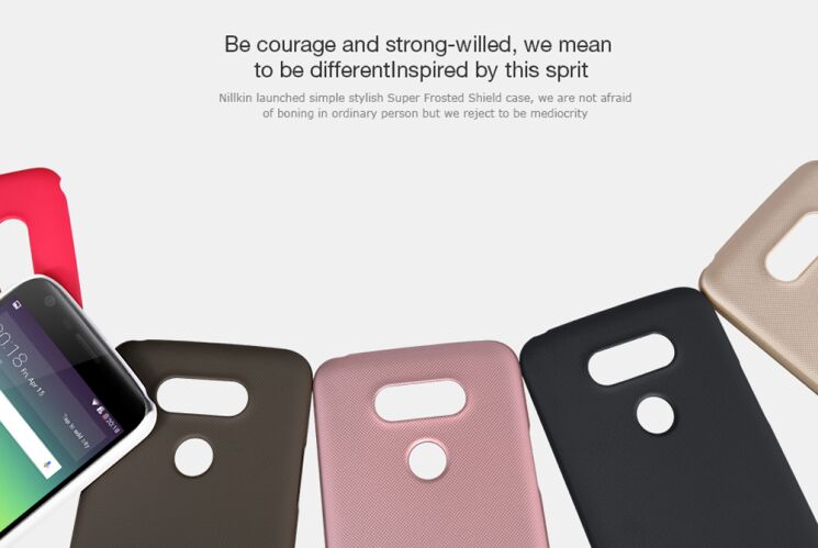 Пластиковый чехол NILLKIN Frosted Shield для LG G5 - Black: фото 8 из 15