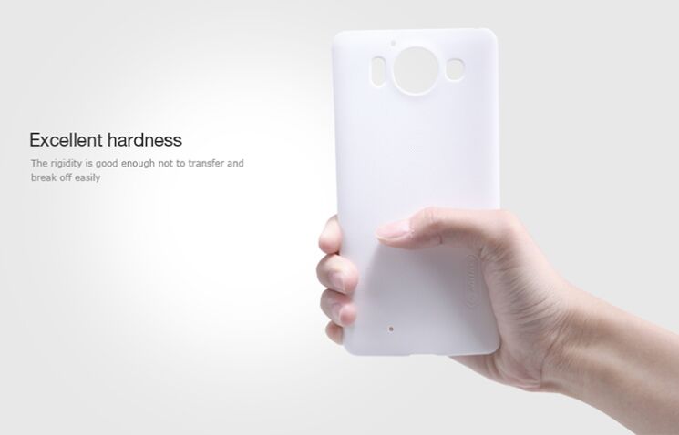 Пластиковый чехол NILLKIN Frosted Shield для Microsoft Lumia 950 - White: фото 14 из 17