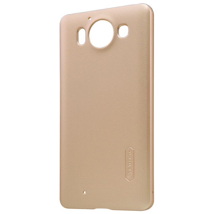 Пластиковий чохол NILLKIN Frosted Shield для Microsoft Lumia 950 - Gold: фото 2 з 17