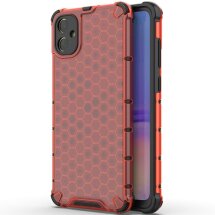 Защитный чехол Deexe Honeycomb Series для Samsung Galaxy A05 (A055) - Red: фото 1 из 6