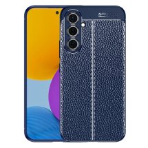 Защитный чехол Deexe Leather Cover для Samsung Galaxy A54 (A546) - Blue: фото 1 из 7