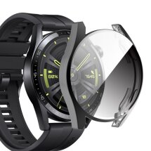 Захисний чохол Deexe Silicone Frame для Huawei Watch GT 3 (42mm) - Black: фото 1 з 5
