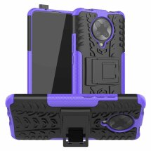 Защитный чехол UniCase Hybrid X для Xiaomi Poco F2 Pro / Redmi K30 Pro - Purple: фото 1 из 9