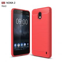 Захисний чохол UniCase Carbon для Nokia 2 - Red: фото 1 з 10