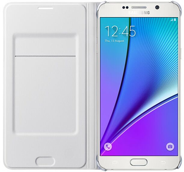 Чехол Flip Wallet для Samsung Galaxy Note 5 (N920) EF-WN920PBEGRU - White: фото 4 из 8