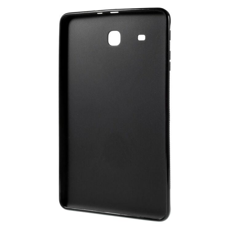 Силиконовая накладка Deexe X-Shaped для Samsung Galaxy Tab E 9.6 (T560/561) - Black: фото 3 из 7