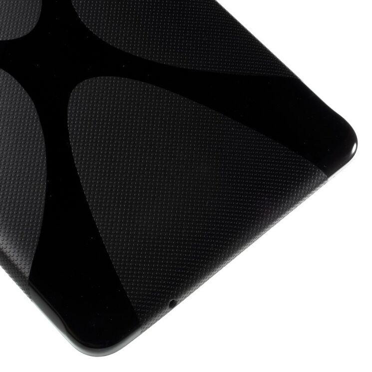 Силиконовая накладка Deexe X-Shaped для Samsung Galaxy Tab E 9.6 (T560/561) - Black: фото 6 из 7