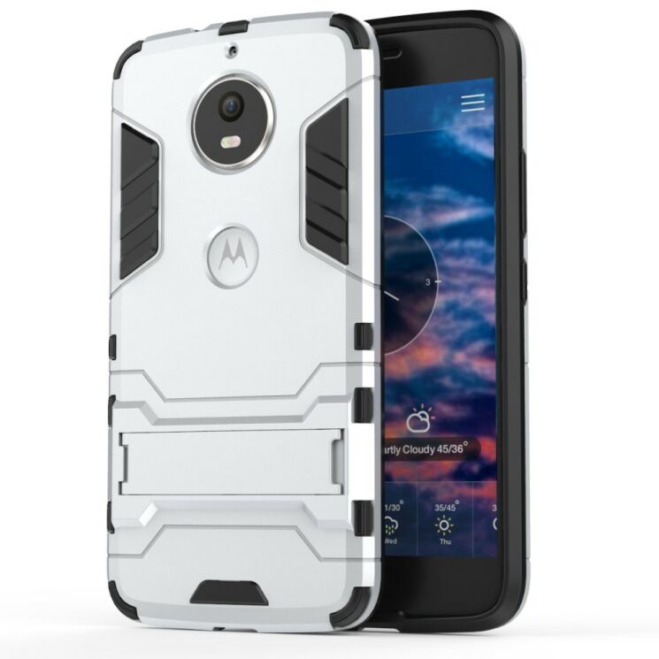 Защитный чехол UniCase Hybrid для Motorola Moto G5s - Silver: фото 2 из 2
