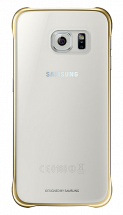 Защитная накладка Clear Cover для Samsung S6 (G920) EF-QG920BBEGRU - Gold: фото 1 из 3