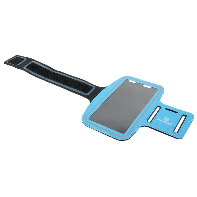 Чехол на руку HAWEEL Sport Armband для смартфонов шириной до 80 мм - Blue: фото 3 из 10