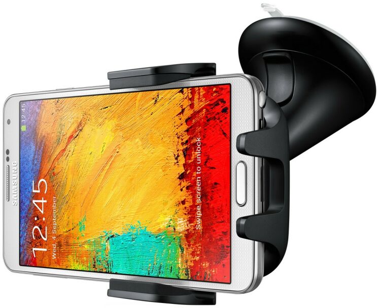 Автомобільний тримач Samsung для смартфонів з дисплеем від 4 до 6,3 дюймів EE-V200SABEGRU: фото 1 з 6