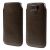 Чехол-карман Deexe Handy Pouch L для смартфонов шириной до 78мм - Brown: фото 1 из 6