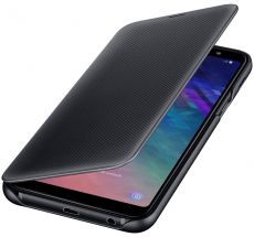 Чехол-книжка Wallet Cover для Samsung Galaxy A6+ 2018 (A605) EF-WA605CBEGRU - Black: фото 1 из 18