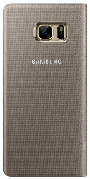 Чехол LED View Cover для Samsung Galaxy Note 7 EF-NN930PFEGRU - Gold: фото 4 из 7