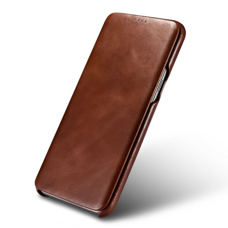 Кожаный чехол ICARER Slim Flip для Samsung Galaxy S8 (G950) - Brown: фото 9 з 15