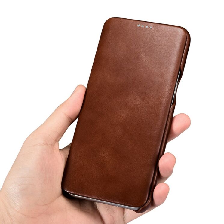 Кожаный чехол ICARER Slim Flip для Samsung Galaxy S8 (G950) - Brown: фото 14 з 15