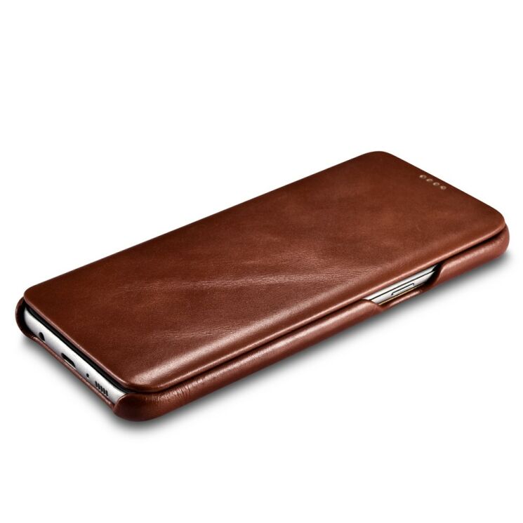 Кожаный чехол ICARER Slim Flip для Samsung Galaxy S8 (G950) - Brown: фото 3 з 15