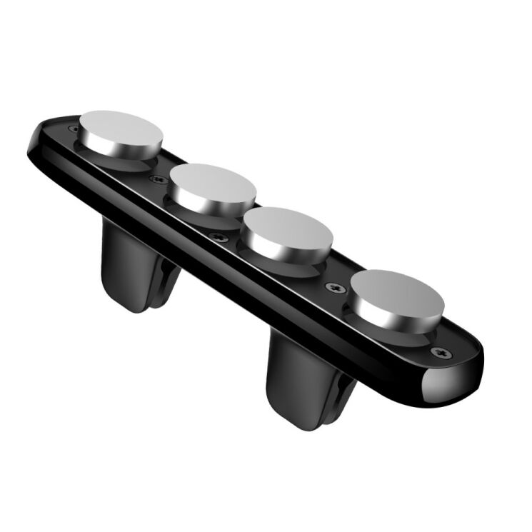 Магнитный держатель BASEUS Double Clip на воздуховод для смартфонов - Black: фото 5 из 16