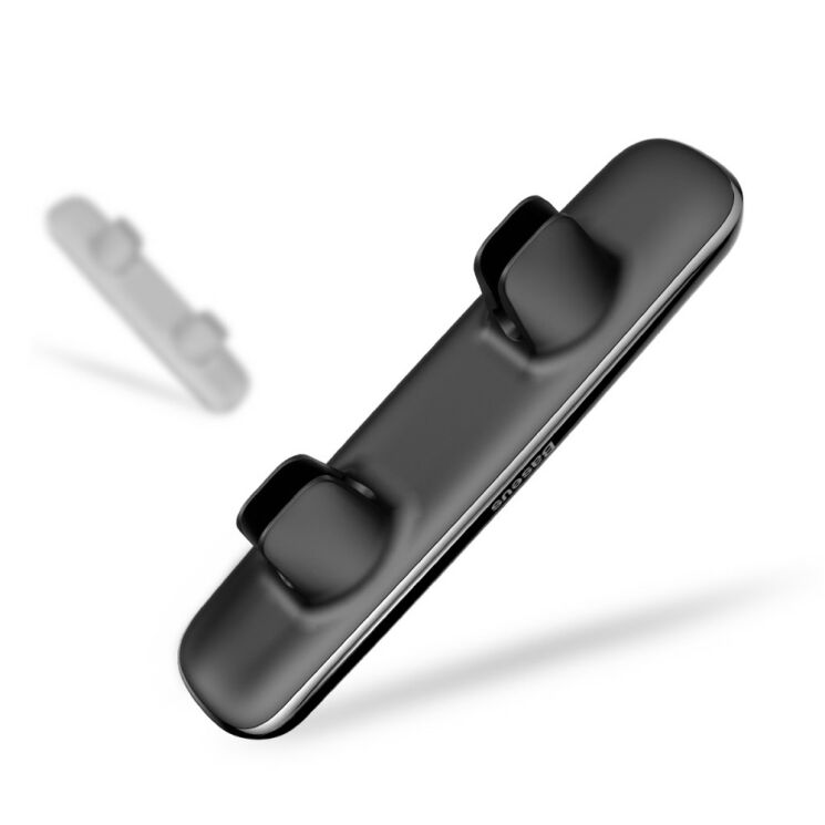 Магнітний тримач BASEUS Double Clip на повітропровід для смартфонів - Black: фото 1 з 16