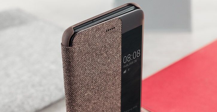 Оригинальный чехол Smart View для Huawei P10 Plus - Dark Grey: фото 5 из 9