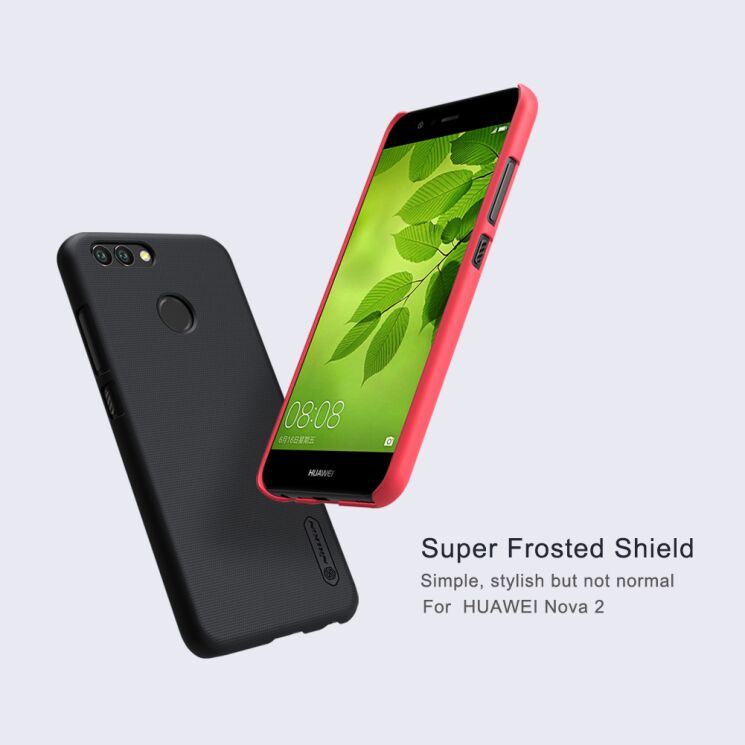 Пластиковий чохол NILLKIN Frosted Shield для Huawei Nova 2 - Red: фото 7 з 15