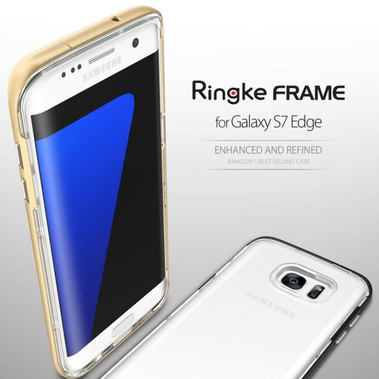 Защитный чехол RINGKE Fusion Frame для Samsung Galaxy S7 Edge (G935) - Gold: фото 2 из 5
