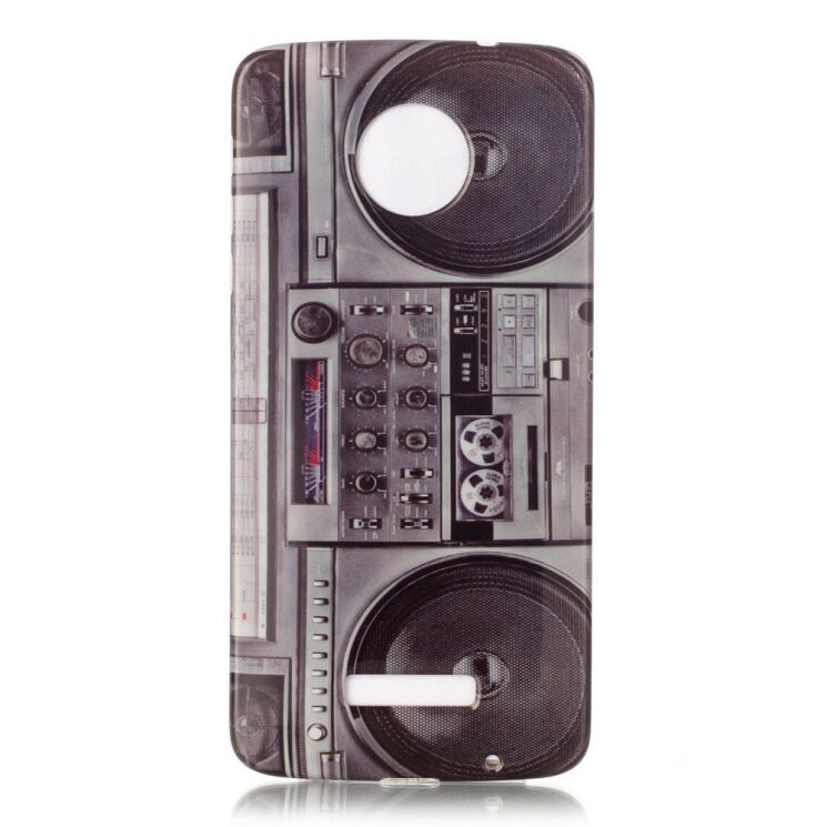Силиконовый чехол Deexe Life Style для Motorola Moto Z Force - Vintage Stereo: фото 1 из 3