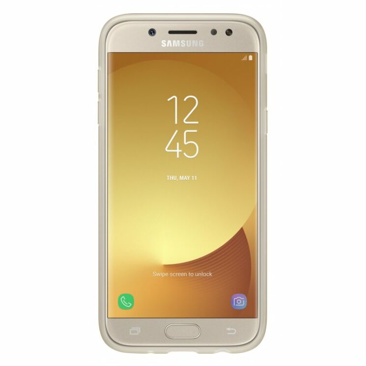 Силиконовый чехол Jelly Cover для Samsung Galaxy J5 2017 (J530) EF-AJ530TFEGRU - Gold: фото 2 из 3